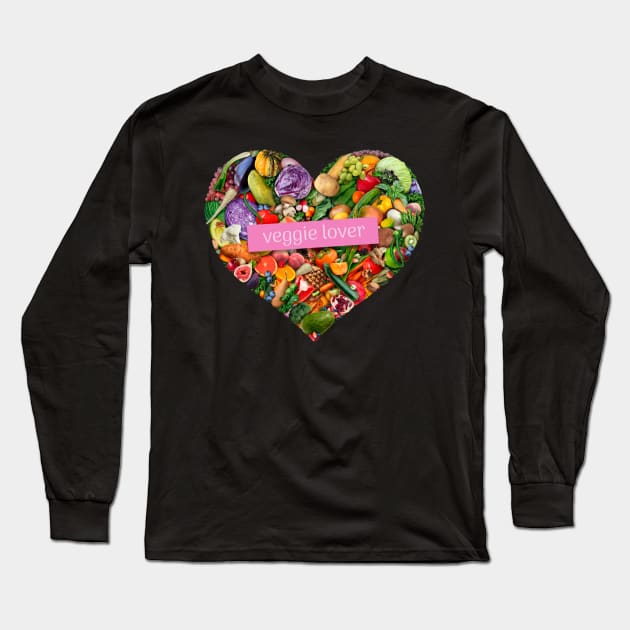 VEGGIE LOVER Long Sleeve T-Shirt by madeinchorley